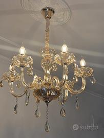 Lampadario in vetro da 6