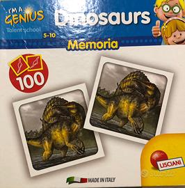 Gioco dinosaurs memory lisciani
