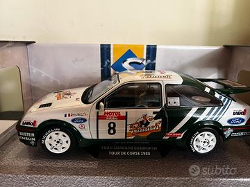 Modellino ford sierra cosworth tour de corse 1988