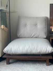 Pouf in legno di acacia SKLUM “Brina”