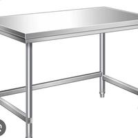 tavolo piano lavoro acciaio, lavandino 