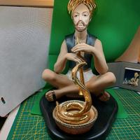 Statua ceramica Fachiro ( Fakir ) di Nadal