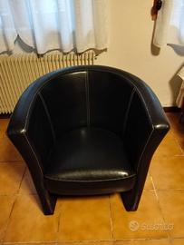Poltrona in pelle