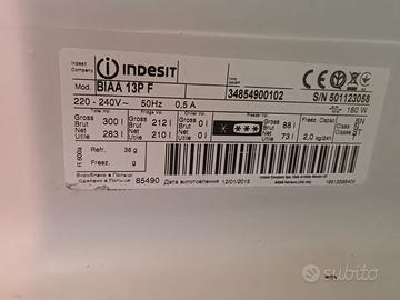 Guarnizione frigo indesit
