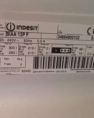 Guarnizione frigo indesit
