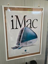 Poster Originale Apple Store iMac G3 1998 Vintage