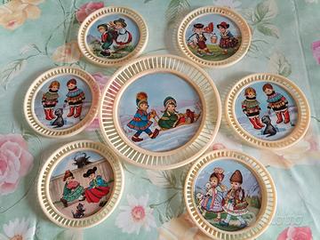 Sottobicchieri plastica vintage italiani anni '60