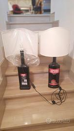 Lampada artigianale con bottiglia Amaro Silano