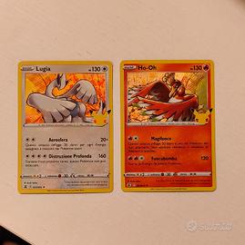 Carte Pokemon lugia e ho-oh 25° anniversary 