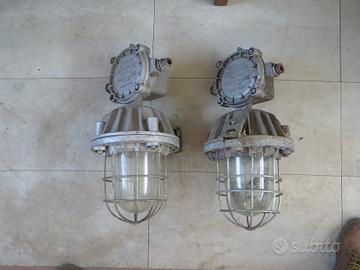 FARO LAMPADA INDUSTRIALE ILLUMINAZIONE VINTAGE