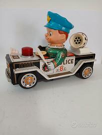 Auto latta " Patrol car " Masudaya Japan, funziona