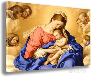 Quadro 30x50cm SACRA FAMIGLIA gesù e madonna