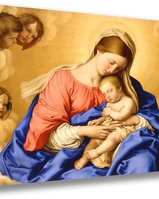 Quadro 30x50cm SACRA FAMIGLIA gesù e madonna