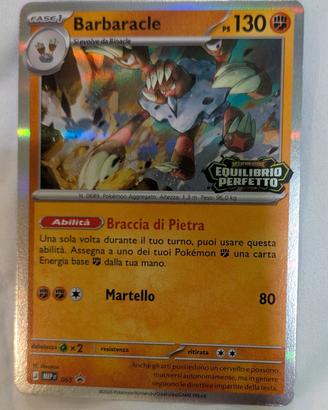 Carta Pokemon Barbarcle e una extra
