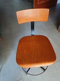Sedia Architetto anni 70 regolabile e girevole