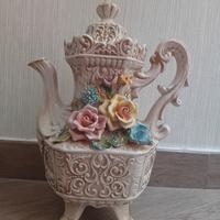 teiera capodimonte originale porcellana