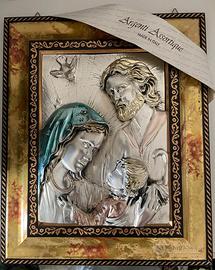 Quadro Sacra Famiglia Argenti Assortique in argent