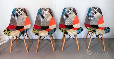 4 sedie sedie  stile Charles Eames. anni '90
