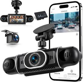 VECHTEL Dashcam per auto con WiFi