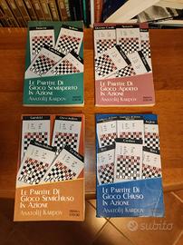 4 Libri Scacchi "Le Partite di Gioco"- A. Karpov