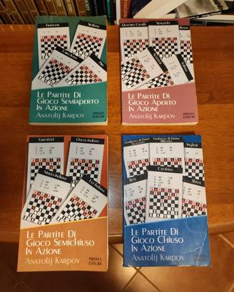 4 Libri Scacchi "Le Partite di Gioco"- A. Karpov