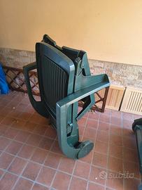 2 sdraio pieghevoli con ruote