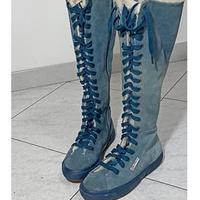 Stivale alto Superga n.36 Pelle Scamosciata