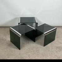 Trittico di tavolini anni 70 _ Radice e Gallotti 