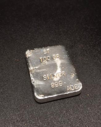 lingotto argento argento 999 100gr