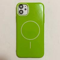 iPhone 11 Cover Verde Basic Rigida Lucida Slim