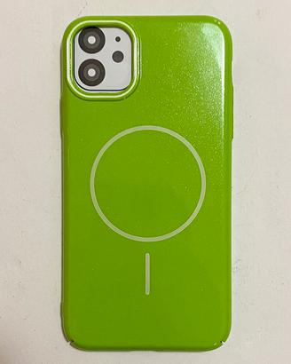 iPhone 11 Cover Verde Basic Rigida Lucida Slim