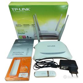 Router WiFi TP-Link 3G/4G + Chiavetta USB Wind