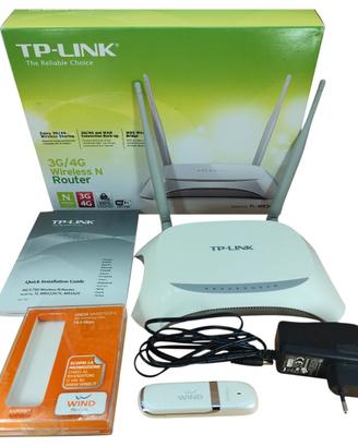 Router WiFi TP-Link 3G/4G + Chiavetta USB Wind