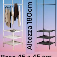 Appendiabiti appendino stand angolare armadio new