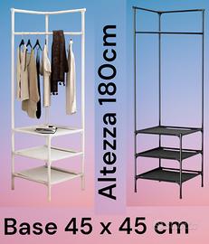 Appendiabiti appendino stand angolare armadio new