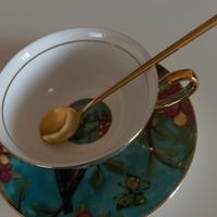 Tazza vintage con cucchiaino