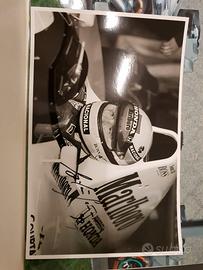 Ayrton Senna signed photo and Coa