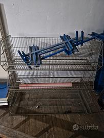 ceste in acciaio h 120 x l 126 x p 50