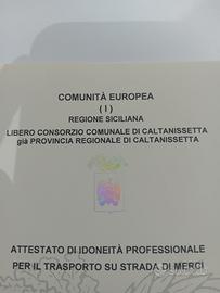 Attestato di idoneità professionale per il traspor
