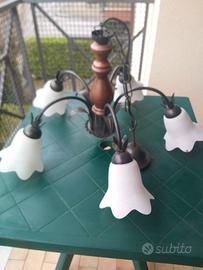 lampadario a sei luci