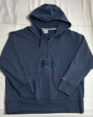 Tommy Jeans Felpa Blu Navy con Cappuccio XL