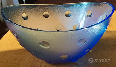 Fruttiera/Insalatiera in vetro colorato