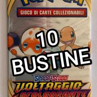 Lotto 10 bustine da 3 carte Voltaggio Sfolgorante 