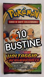 Lotto 10 bustine da 3 carte Voltaggio Sfolgorante 