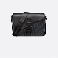 Dior Borsa a tracolla piccola Saddle con pattina