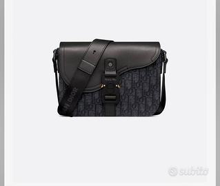 Dior Borsa a tracolla piccola Saddle con pattina