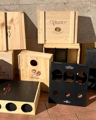 Scatole in legno per vini