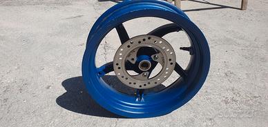 Cerchio posteriore aprilia sr 50  blu