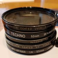 5 filtri a vite diametro 52-55,UV+ skylight