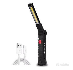 Torcia da lavoro led ricaricabile USB 
